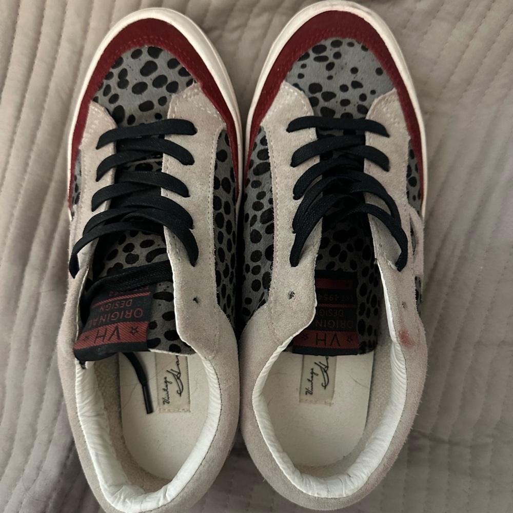 Vintage Havana Rooster low sneakers grey cheetah print